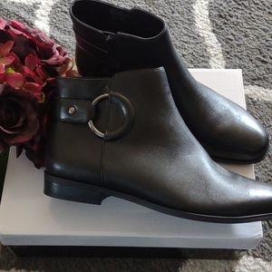 Leather ankle boots